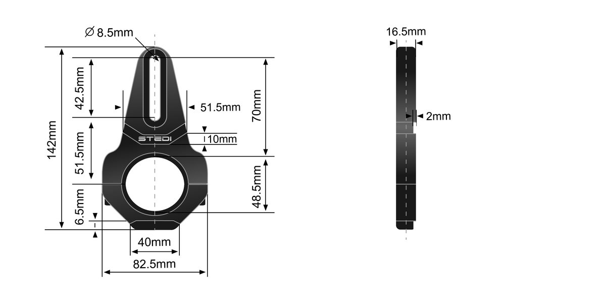 BRKUNIV-49-51MM 49mm - 51mm Vice Bull Bar Tube Clamps | Genuine STEDI Product, image 12