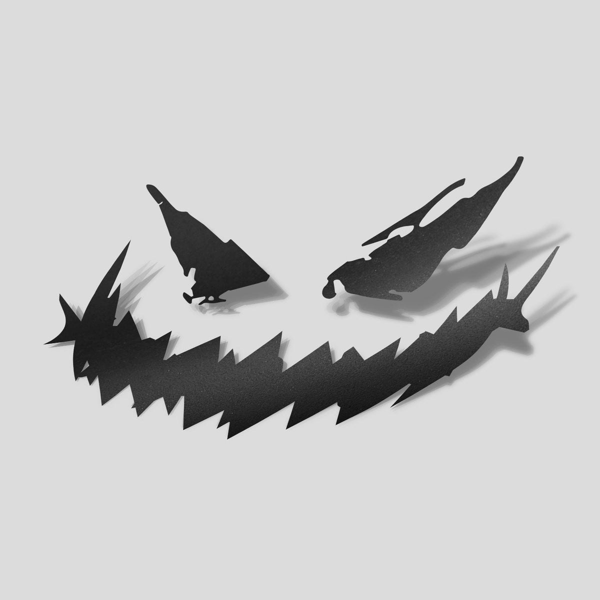 ST-12-EVO-601 Type-X EVO & Sport 7" Smiley Halloween Sticker - Black | Genuine STEDI Product